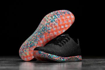 Black Nobull Heather Pixel Men's Trainers | CA E1347B